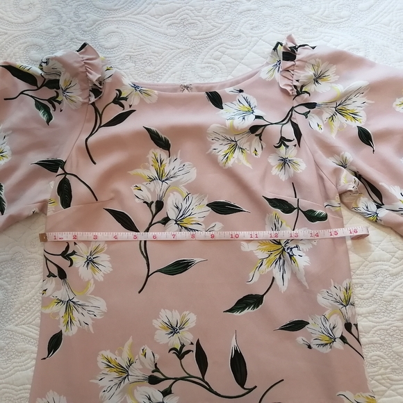 Ann Taylor Pink Lilly Dress (2)  💮🌴 - Picture 4 of 6